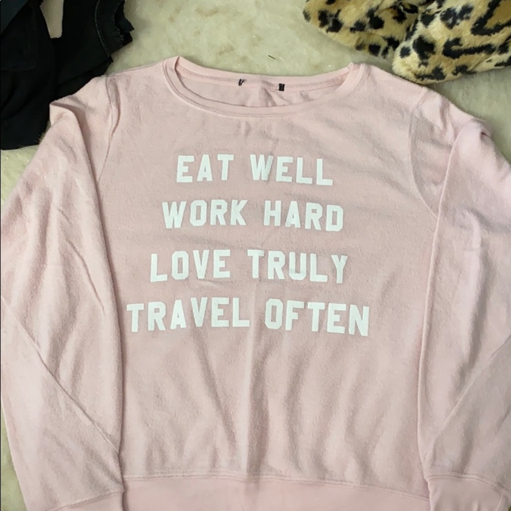 Wildfox pink sweater size Small